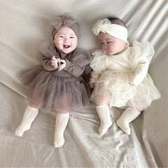 Baby Romper With Headband for Girls.