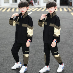 Stylish boys tracksuit for active play and comfort, perfect for sports or casual outings.