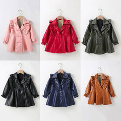 Stylish girls in leather jackets showcasing the latest trends in women's fashion for autumn.