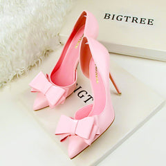 A pair of elegant stiletto heels showcasing refined design and sophistication for formal occasions.