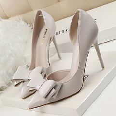 A pair of elegant stiletto heels showcasing refined design and sophistication for formal occasions.