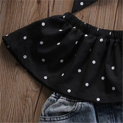 Baby Girl Summer Clothes Set Sleeveless Top.