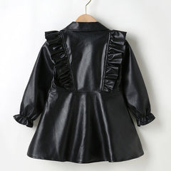 Stylish girls in leather jackets showcasing the latest trends in women's fashion for autumn.