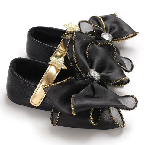 Newborn Girls Shoes Flowers Bow Baby Girl Dance Party Shoes Spring Autumn Toddler Footwear First Walkers