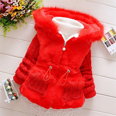 Winter Faux Fur Newborn Baby Girl Clothes Warm Children's Thicken Jacket For Baby Girls Coats For Kids Clothing 2022 Baby Coats.