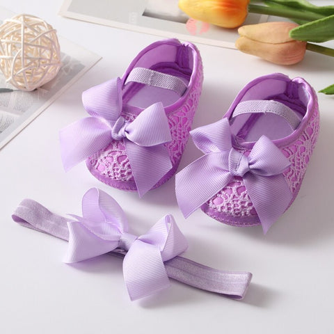 Newborn Baby Girls Shoes Cotton Cute Toddlers Soft Sole Butterfly-knot Princess Shoes Spring Autumn First Walkers Birthday Gift