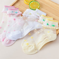 Summer breathable girls socks designed for comfort and style in warm weather, ensuring cool feet all day.