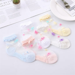 Summer breathable girls socks designed for comfort and style in warm weather, ensuring cool feet all day.