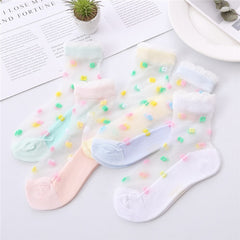 Summer breathable girls socks designed for comfort and style in warm weather, ensuring cool feet all day.