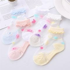 Summer breathable girls socks designed for comfort and style in warm weather, ensuring cool feet all day.