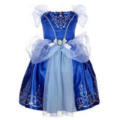 Summer Girls Dress Cartoon Cosplay Snow Queen Princess Dresses Elsa Dresses Anna Costume Baby Children Clothes Kids Clothing.