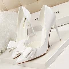 A pair of elegant stiletto heels showcasing refined design and sophistication for formal occasions.