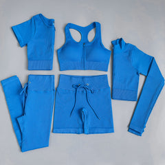 Stylish tracksuit and yoga set for women, perfect for workouts or casual wear.