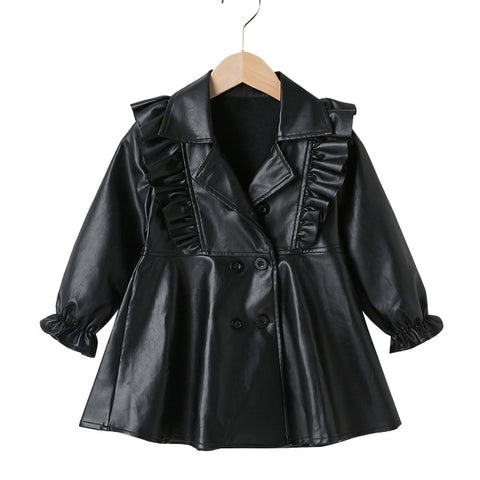 Stylish girls in leather jackets showcasing the latest trends in women's fashion for autumn.