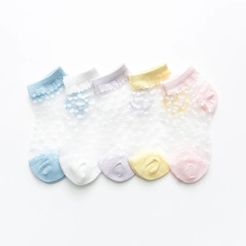 Summer breathable girls socks designed for comfort and style in warm weather, ensuring cool feet all day.