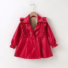 Stylish girls in leather jackets showcasing the latest trends in women's fashion for autumn.