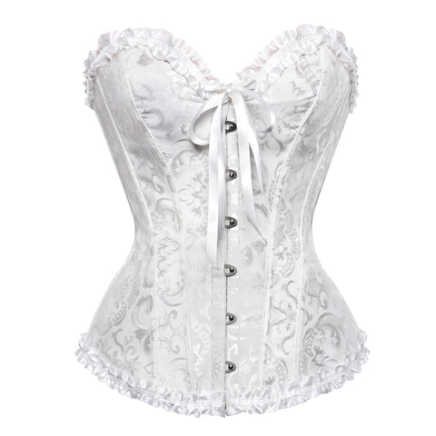 Sexy Bustier Women's Corset Lace Up Corset Top Boned Waist Trainer Lingerie Body Shaper Plus Size Bodices and Corsets for Women
