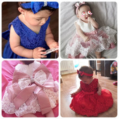 Elegant baby girls' dresses in soft fabrics, perfect for special occasions and everyday wear.
