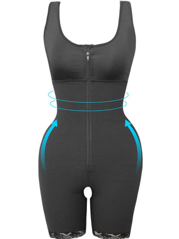 Elegant shapewear bodysuit designed for a smooth silhouette and enhanced support.