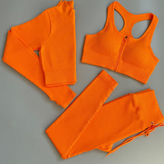 Stylish tracksuit and yoga set for women, perfect for workouts or casual wear.