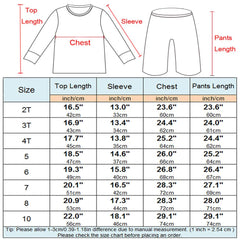 Unisex Pajamas Set for kids.