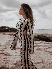 Elegant Sexy Flare Long Sleeve Bodycon Dress for Women.