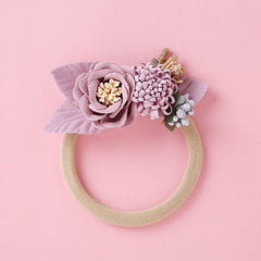Lovely Lace Artificial Flower Headband Newborn Headband for Baby Girl.