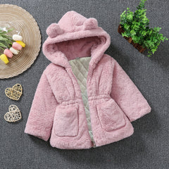 Winter Faux Fur Newborn Baby Girl Clothes Warm Children's Thicken Jacket For Baby Girls Coats For Kids Clothing 2022 Baby Coats.