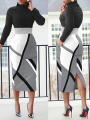 Elegant bodycon dress showcasing a fitted silhouette, perfect for formal occasions and stylish outings.