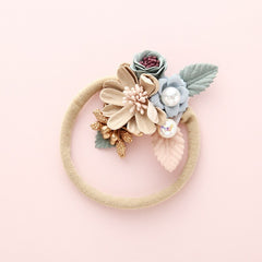 Lovely Lace Artificial Flower Headband Newborn Headband for Baby Girl.
