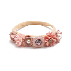 Lovely Lace Artificial Flower Headband Newborn Headband for Baby Girl.