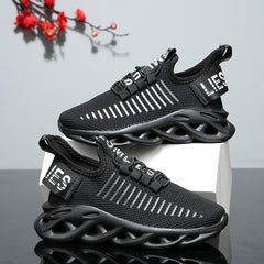 Breathable sports shoes designed for comfort and performance during athletic activities.