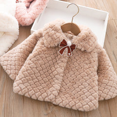 Winter Faux Fur Newborn Baby Girl Clothes Warm Children's Thicken Jacket For Baby Girls Coats For Kids Clothing 2022 Baby Coats.
