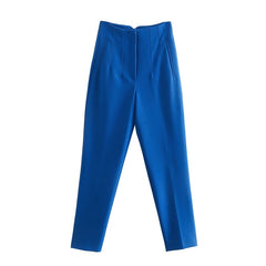 TRAF 2022 Pencil Women Pants 28 Color High Waist Pants for Women White Black Streetwear Woman Trousers Summer Office Wear Pants.