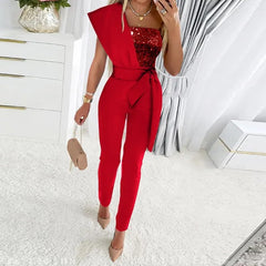 A sophisticated outfit demonstrating contemporary style and fashion trends for upscale events.