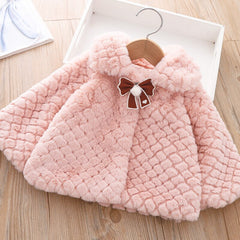 Winter Faux Fur Newborn Baby Girl Clothes Warm Children's Thicken Jacket For Baby Girls Coats For Kids Clothing 2022 Baby Coats.
