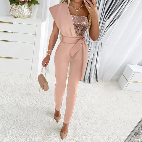 A sophisticated outfit demonstrating contemporary style and fashion trends for upscale events.