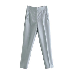 TRAF 2022 Pencil Women Pants 28 Color High Waist Pants for Women White Black Streetwear Woman Trousers Summer Office Wear Pants.