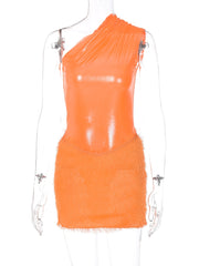 Women Party Club Tank Tops Bodysuit Mini Skirt.