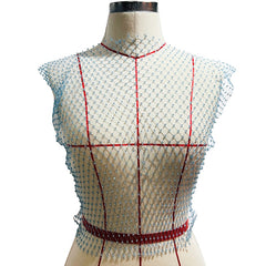 Stylish fishnet crop tops ideal for trendy outfits, blending casual elegance with a modern flair in fashion.