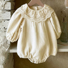 Korean style baby bodysuits featuring adorable designs for comfortable and trendy infant wear.