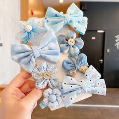 [8-Piece Set] Children's Bow Summer Hairpin Girls Hair Accessories 2022 New Clip Sweet Cute Baby Princess Headwear.