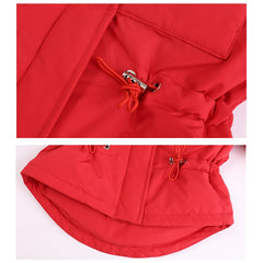 Russia Winter Fur Hooded Jacket Unisex Kids Clothing Sets.