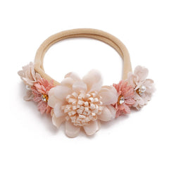 Lovely Lace Artificial Flower Headband Newborn Headband for Baby Girl.