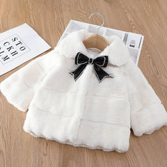 Winter Faux Fur Newborn Baby Girl Clothes Warm Children's Thicken Jacket For Baby Girls Coats For Kids Clothing 2022 Baby Coats.