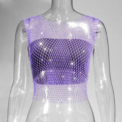 Stylish fishnet crop tops ideal for trendy outfits, blending casual elegance with a modern flair in fashion.