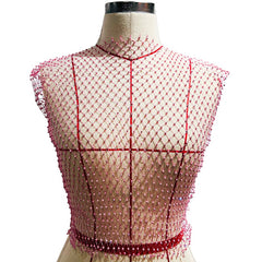 Stylish fishnet crop tops ideal for trendy outfits, blending casual elegance with a modern flair in fashion.