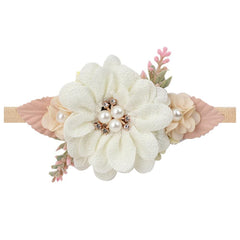 Lovely Lace Artificial Flower Headband Newborn Headband for Baby Girl.