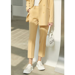 Elegant high waist trousers showcasing a sophisticated silhouette for a polished look.