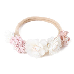 Lovely Lace Artificial Flower Headband Newborn Headband for Baby Girl.